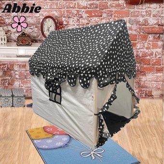 Abbie Minderli Rüya Ev Kız Oyun Çadırı Siyah