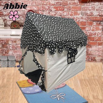 Abbie Minderli Rüya Ev Kız Oyun Çadırı Siyah