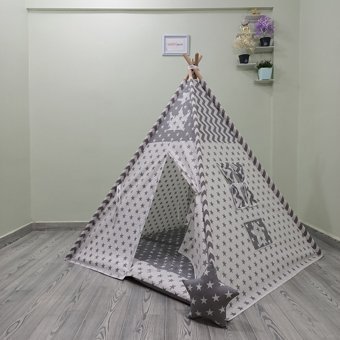 Henna Prime 460 Üçgen Kızılderili  Oyun Çadırı Gri