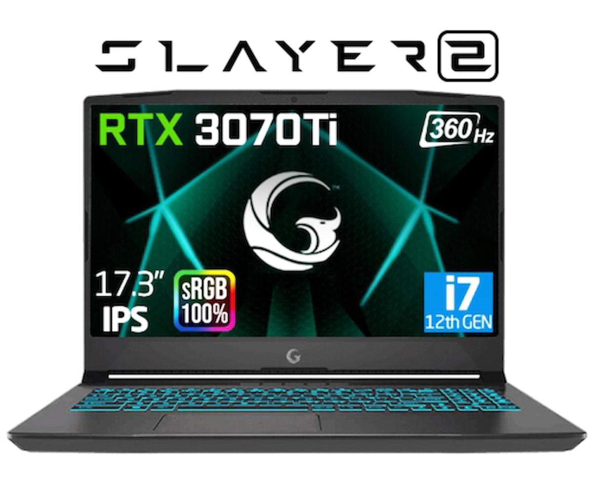Game Garaj Slayer 2 D5 10XL-3070Tİ Harici GeForce RTX 3070 Tİ Intel Core i7 12700H 16 GB Ram 1 TB SSD 17.3 inç Full HD FreeDos Oyuncu Laptop + Çanta