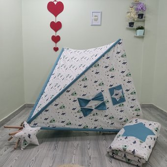 Henna Prime 477 Üçgen Kızılderili  Oyun Çadırı Mavi