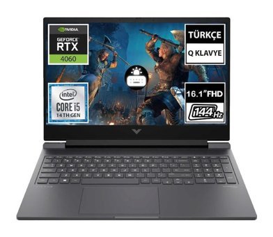 HP Victus 16 R1060NT 9J262EA04 Harici GeForce RTX 4060 Intel Core i5 14500HX 32 GB Ram 1 TB SSD 16.1 inç Full HD FreeDos Oyuncu Laptop