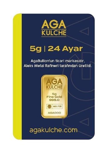 Agakulche 24 Ayar 5 gr Gram Altın