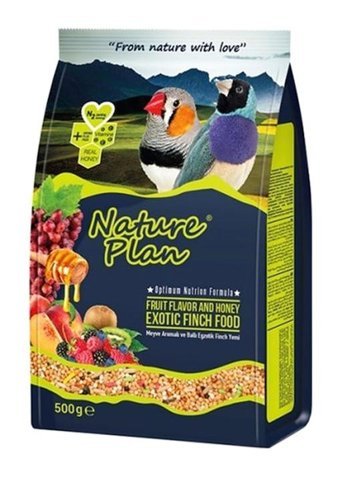 Nature Plan Kabuklu Ballı Vitaminli Yetişkin Kuş Yemi 500 gr