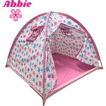 Abbie 104 Yuvarlak Kız Oyun Çadırı Beyaz Pembe
