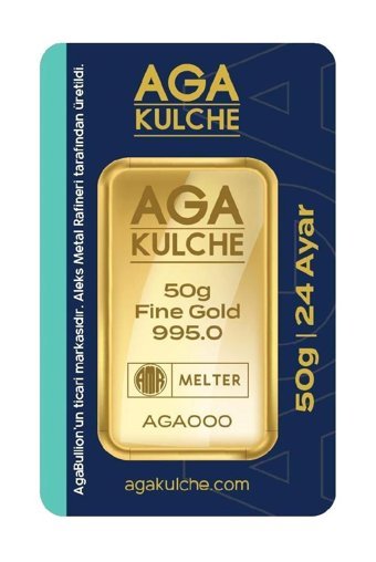 Agakulche 24 Ayar 50 gr Gram Altın