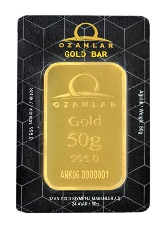 Ozanlar 24 Ayar 50 gr Gram Altın