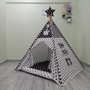 Henna Prime 459 Üçgen Kızılderili  Oyun Çadırı Gri