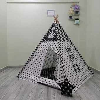 Henna Prime 459 Üçgen Kızılderili  Oyun Çadırı Gri