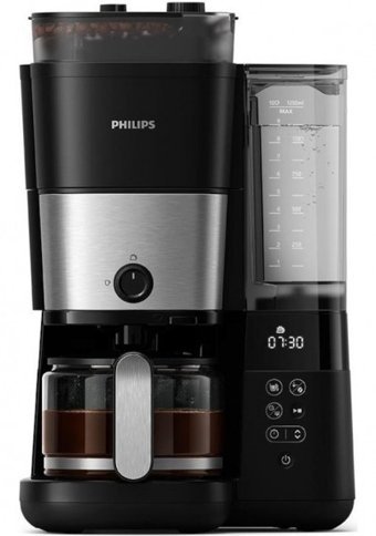 Philips HD7888/01 All-in-One Brew Zaman Ayarlı Paslanmaz Çelik Filtreli Karaf 1.25 L Hazne Kapasiteli 10 Fincan Akıllı 1000 W Siyah Filtre Kahve Makinesi
