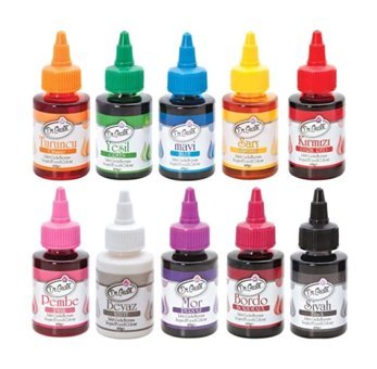 Dr. Gusto Çok Renkli Su Bazlı Sıvı Gıda Boyası 10x60 gr