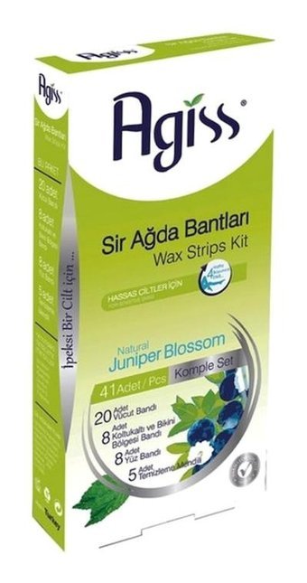 Agiss Natural Juniper Blossom Hassas Ciltler 41 Adet Tüm Vücut Ağda Bandı