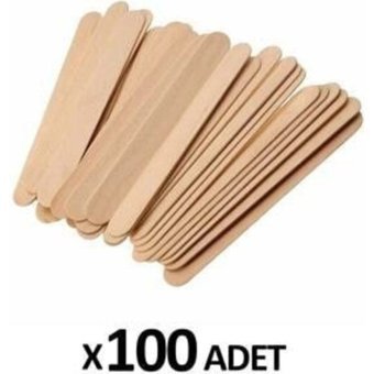 More For You Ahşap 100 Adet Ağda Spatulası