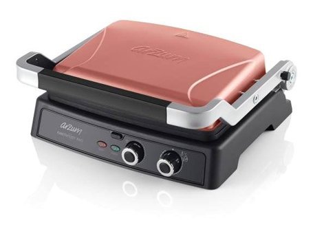 Arzum Ar2044-G 6 Dilim Granit Çıkartılabilir Plaka Gümüş Izgaralı Tost Makinesi
