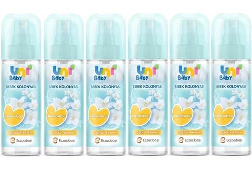 Uni Baby Çiçeksi Ferahlık Sprey Bebek Kolonyası 6x150 ml