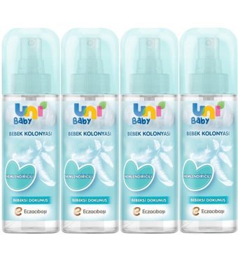 Uni Baby Bebeksi Dokunuş Sprey Bebek Kolonyası 4x150 ml