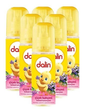 Dalin Çiçek Bahçesi Sprey Bebek Kolonyası 6x150 ml