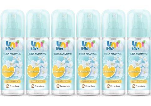 Uni Baby Çiçeksi Kokular Sprey Bebek Kolonyası 6x150 ml