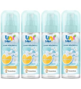 Uni Baby Çiçeksi Ferahlık Sprey Bebek Kolonyası 4x150 ml