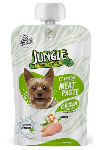 Jungle Excellence Of Nature Havuçlu-Tavuklu Ezme Yaş Köpek Maması 90 gr 10'lu