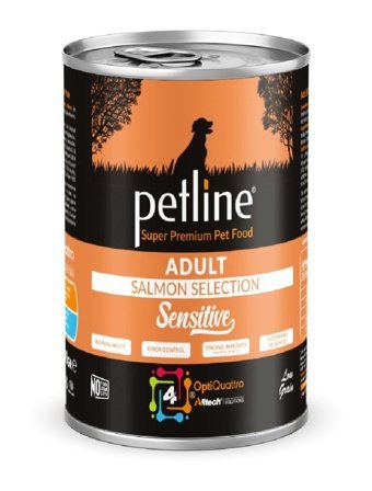 Petline Super Premium Sensitive Somonlu Yetişkin Yaş Köpek Maması 400 gr 6'lı