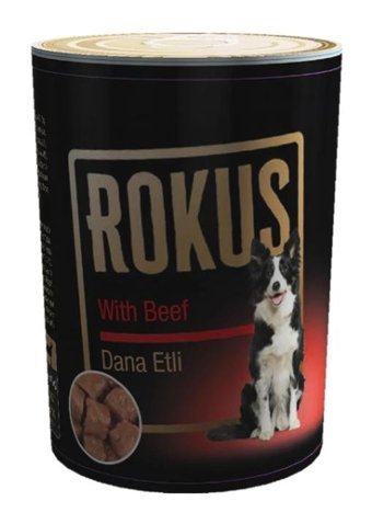 Rokus Dana Etli Parça Etli Yetişkin Yaş Köpek Maması 410 gr 24'lü