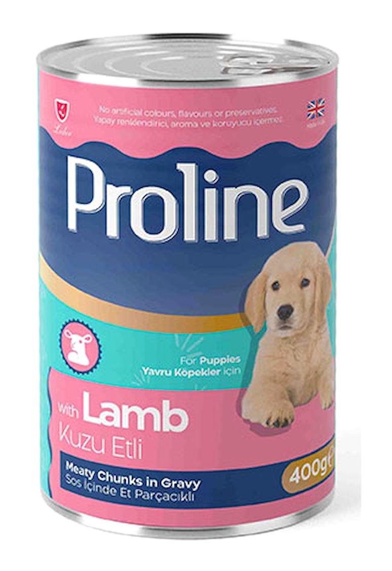 Pro Line Kuzu Etli Parça Etli-Soslu Yavru Yaş Köpek Maması 400 gr 6'lı