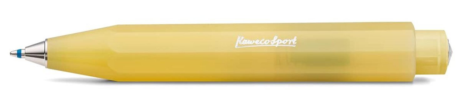 Kaweco Frosted Sport Abs Tek Renkli Sarı Tükenmez Kalem