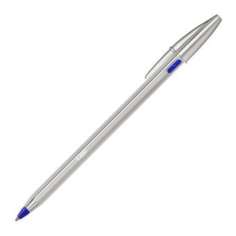 Bic Cristal Renew 990126 Metal Tek Renkli Siyah Tükenmez Kalem
