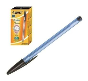 Bic Cristal Soft Plastik Tek Renkli 1.0 mm Siyah 50'li Tükenmez Kalem