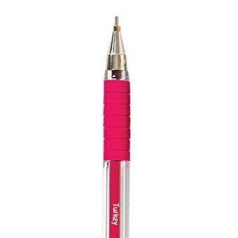 Faber-Castell 1425 Plastik Tek Renkli 0.7 mm İğne Uçlu Bordo Tükenmez Kalem