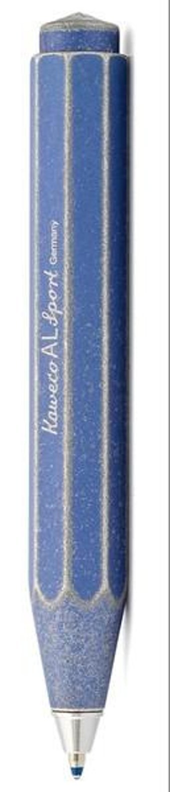 Kaweco Al Sport Alüminyum Tek Renkli Mini Mavi Tükenmez Kalem