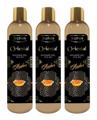 Deep Fresh Oriental Amber Vegan Duş Jeli 3x400 ml