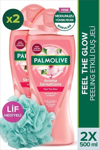 Palmolive Feel The Glow Manolya-Ölüdeniz Tuzu Duş Jeli 2x500 ml