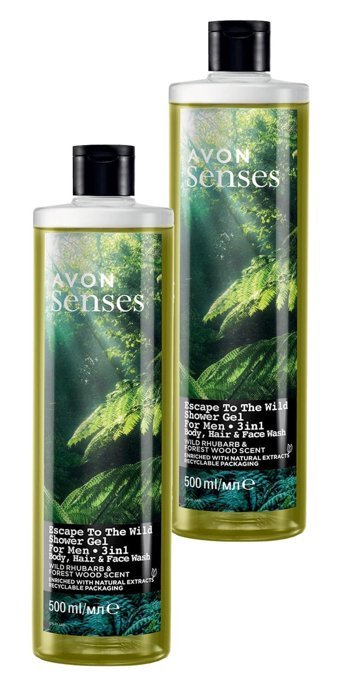 Avon Escape To The Wild Orman-Ravent Nemlendirici Duş Jeli 2x500 ml