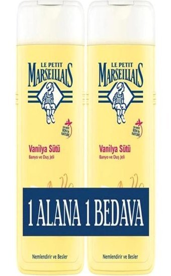 Le Petit Marseillais Vanilya Sütü Vanilya Sütü Nemlendirici Duş Jeli 12x400 ml