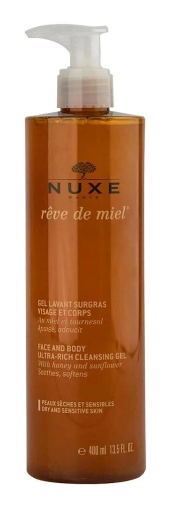Nuxe Gel Lavant Surgas Visage Et Corps Ayçiçeği-Bal Duş Jeli 400 ml