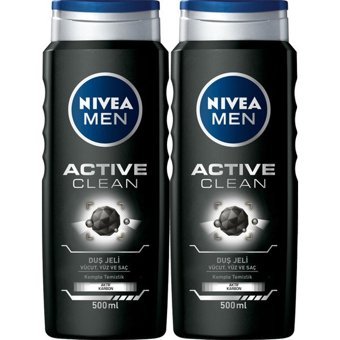 Nivea Aktif Karbon Duş Jeli 2x500 ml