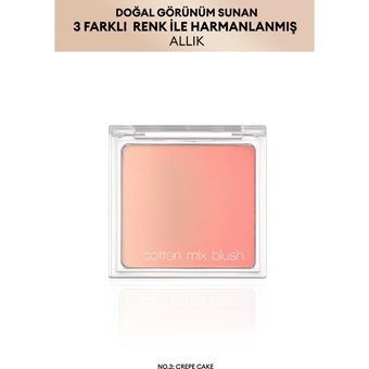 Missha No:03 Crepe Cake Mat Toz Allık