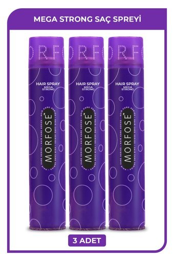 Morfose Mega Keratinli Ekstra Güçlü Saç Spreyi 3x400 ml