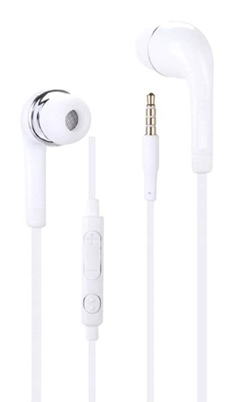PH26 ‎Ecout-Fil-Blanc Silikonlu Mikrofonlu 3.5 mm Jak Kablolu Kulaklık Beyaz