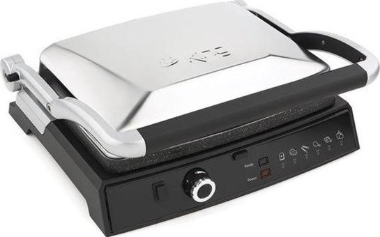 King K462 Grillmaster 6 Dilim Granit Çıkartılabilir Plaka İnox Izgaralı Tost Makinesi