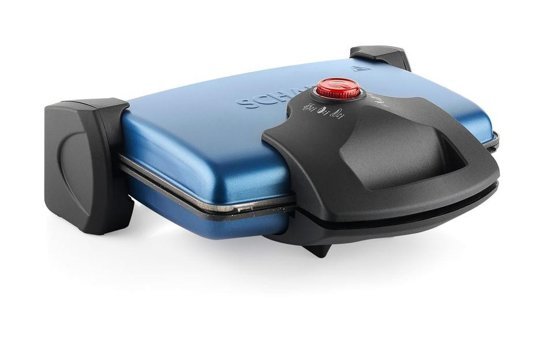 Schafer Start 6 Dilim Döküm Çıkartılabilir Plaka Mavi Izgaralı Tost Makinesi
