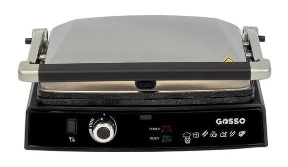 Gosso 2005-İ 6 Dilim Granit Çıkartılabilir Plaka İnox Izgaralı Tost Makinesi