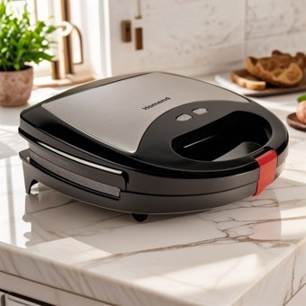 Homend Toastbuster 1325H 2 Dilim Teflon Çıkartılabilir Plaka Gri Tost Makinesi