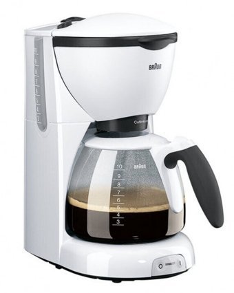 Braun CafeHouse Pure KF520 Filtreli Karaf Hazne Kapasiteli 10 Fincan 1100 W Beyaz Filtre Kahve Makinesi