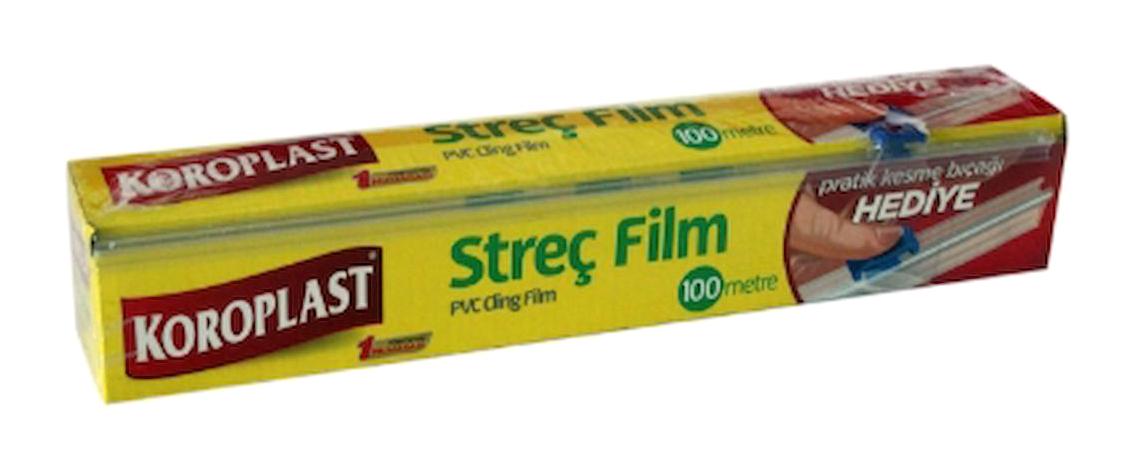 Koroplast Pvc 50 cm x 10000 cm 8 Mikron Palet Streç Film 4 Adet