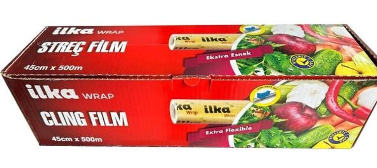 İlka Wrap 45 cm x 50000 cm 8 Mikron Palet Streç Film 1 Adet