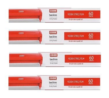 Cook x 6000 cm Palet Bıçaklı Streç Film 4 Adet