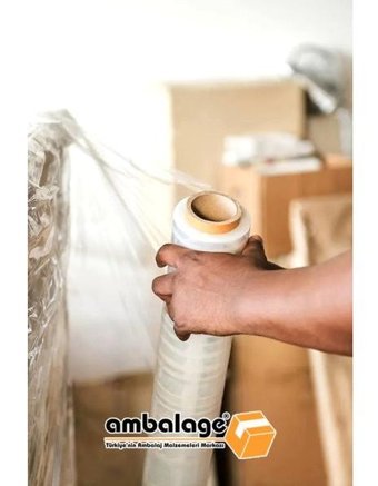 Ambalage 50 cm x 35000 cm 17 Mikron Palet Streç Film 1 Adet